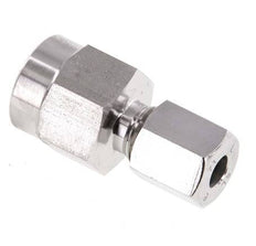 6L & G1/4'' Stainless Steel Straight Cutting Fitting with Female Threads for Pressure Gauges 315 bar ISO 8434-1