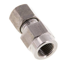 8L & G1/4'' Stainless Steel Straight Cutting Fitting with Female Threads for Pressure Gauges 315 bar ISO 8434-1