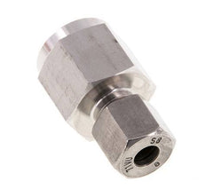 8S & G1/2'' Stainless Steel Straight Cutting Fitting with Female Threads for Pressure Gauges 630 bar ISO 8434-1