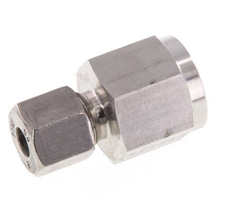 8S & G1/2'' Stainless Steel Straight Cutting Fitting with Female Threads for Pressure Gauges 630 bar ISO 8434-1