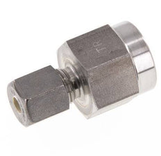 6S & G1/2'' Stainless Steel Straight Compression Fitting with Female Threads for Pressure Gauges 500 bar ISO 8434-1