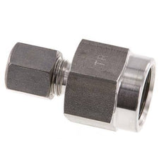 6S & G1/2'' Stainless Steel Straight Compression Fitting with Female Threads for Pressure Gauges 500 bar ISO 8434-1