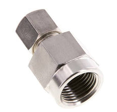 8S & G1/2'' Stainless Steel Straight Compression Fitting with Female Threads for Pressure Gauges 500 bar ISO 8434-1