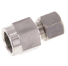 10S & G1/2'' Stainless Steel Straight Compression Fitting with Female Threads for Pressure Gauges 450 bar ISO 8434-1
