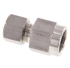 10S & G1/2'' Stainless Steel Straight Compression Fitting with Female Threads for Pressure Gauges 450 bar ISO 8434-1