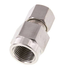 10S & G1/2'' Stainless Steel Straight Compression Fitting with Female Threads for Pressure Gauges 450 bar ISO 8434-1