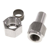 12L & G1/4'' Stainless Steel Straight Swivel with Female Threads for Pressure Gauges 315 bar ISO 8434-1