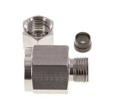 8S & G1/2'' Stainless Steel Straight Swivel with Female Threads for Pressure Gauges 630 bar ISO 8434-1