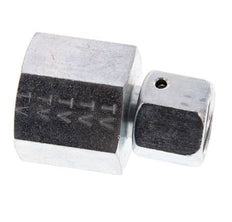 8S & G1/2'' Zink plated Steel Straight Swivel with Female Threads for Pressure Gauges 630 bar NBR Sealing Cone ISO 8434-1