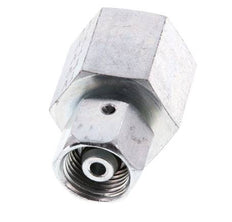 8S & G1/2'' Zink plated Steel Straight Swivel with Female Threads for Pressure Gauges 630 bar NBR Sealing Cone ISO 8434-1