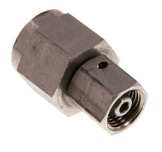 8S & G1/2'' Stainless Steel Straight Swivel with Female Threads for Pressure Gauges 630 bar FKM Sealing Cone ISO 8434-1