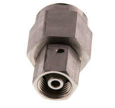 8S & G1/2'' Stainless Steel Straight Swivel with Female Threads for Pressure Gauges 630 bar FKM Sealing Cone ISO 8434-1
