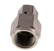 8S & G1/2'' Stainless Steel Straight Swivel with Female Threads for Pressure Gauges 630 bar FKM Sealing Cone ISO 8434-1