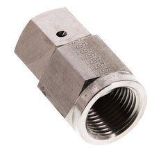 12S & G1/2'' Stainless Steel Straight Swivel with Female Threads for Pressure Gauges 630 bar FKM Sealing Cone ISO 8434-1