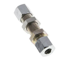 8L Zink plated Steel Straight Cutting Fitting Bulkhead 315 bar ISO 8434-1 [2 Pieces]