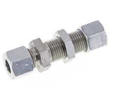 10L Zink plated Steel Straight Cutting Fitting Bulkhead 315 bar ISO 8434-1