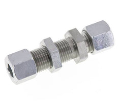 10L Zink plated Steel Straight Cutting Fitting Bulkhead 315 bar ISO 8434-1