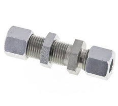 10L Zink plated Steel Straight Cutting Fitting Bulkhead 315 bar ISO 8434-1