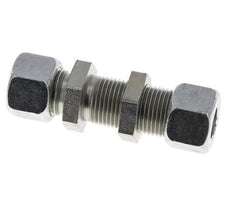 12L Zink plated Steel Straight Cutting Fitting Bulkhead 315 bar ISO 8434-1