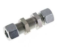 12L Zink plated Steel Straight Cutting Fitting Bulkhead 315 bar ISO 8434-1