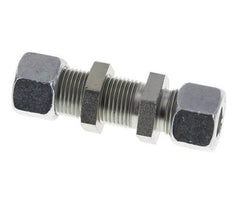 12L Zink plated Steel Straight Cutting Fitting Bulkhead 315 bar ISO 8434-1