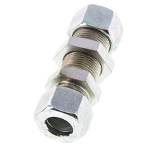 15L Zink plated Steel Straight Cutting Fitting Bulkhead 315 bar ISO 8434-1