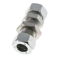 18L Zink plated Steel Straight Cutting Fitting Bulkhead 315 bar ISO 8434-1