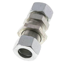 22L Zink plated Steel Straight Cutting Fitting Bulkhead 160 bar ISO 8434-1