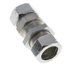 28L Zink plated Steel Straight Cutting Fitting Bulkhead 160 bar ISO 8434-1