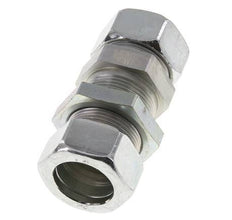 28L Zink plated Steel Straight Cutting Fitting Bulkhead 160 bar ISO 8434-1