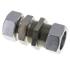 35L Zink plated Steel Straight Cutting Fitting Bulkhead 160 bar ISO 8434-1