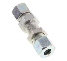 10S Zink plated Steel Straight Cutting Fitting Bulkhead 630 bar ISO 8434-1