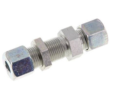 10S Zink plated Steel Straight Cutting Fitting Bulkhead 630 bar ISO 8434-1