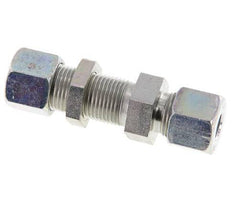 10S Zink plated Steel Straight Cutting Fitting Bulkhead 630 bar ISO 8434-1