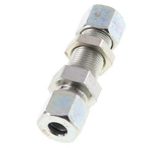 10S Zink plated Steel Straight Cutting Fitting Bulkhead 630 bar ISO 8434-1