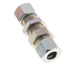 14S Zink plated Steel Straight Cutting Fitting Bulkhead 630 bar ISO 8434-1