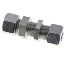 16S Zink plated Steel Straight Cutting Fitting Bulkhead 400 bar ISO 8434-1