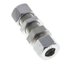 16S Zink plated Steel Straight Cutting Fitting Bulkhead 400 bar ISO 8434-1