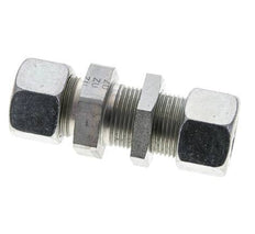 20S Zink plated Steel Straight Cutting Fitting Bulkhead 400 bar ISO 8434-1