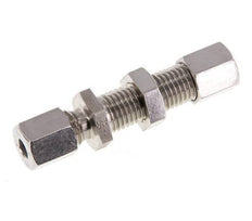 6L Stainless Steel Straight Cutting Fitting Bulkhead 315 bar ISO 8434-1