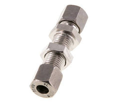 8L Stainless Steel Straight Cutting Fitting Bulkhead 315 bar ISO 8434-1