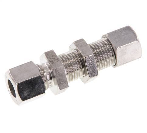 10L Stainless Steel Straight Cutting Fitting Bulkhead 315 bar ISO 8434-1