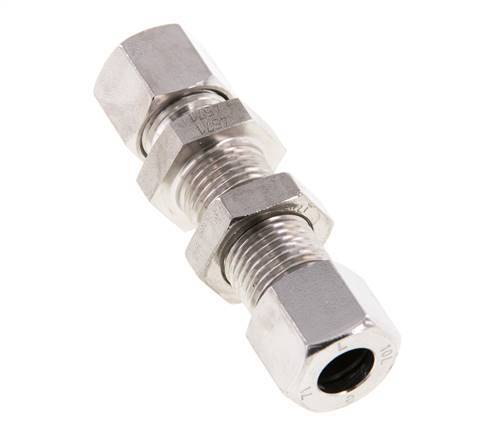 10L Stainless Steel Straight Cutting Fitting Bulkhead 315 bar ISO 8434-1