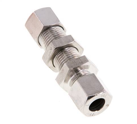 10L Stainless Steel Straight Cutting Fitting Bulkhead 315 bar ISO 8434-1