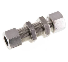 12L Stainless Steel Straight Cutting Fitting Bulkhead 315 bar ISO 8434-1