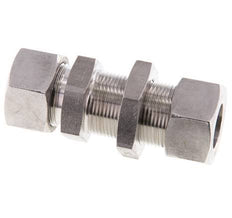 18L Stainless Steel Straight Cutting Fitting Bulkhead 315 bar ISO 8434-1