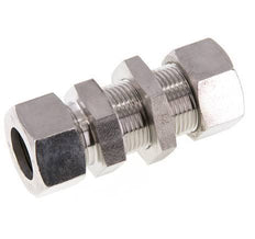 22L Stainless Steel Straight Cutting Fitting Bulkhead 160 bar ISO 8434-1