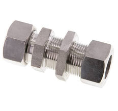22L Stainless Steel Straight Cutting Fitting Bulkhead 160 bar ISO 8434-1