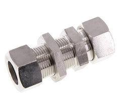 22L Stainless Steel Straight Cutting Fitting Bulkhead 160 bar ISO 8434-1