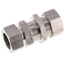 28L Stainless Steel Straight Cutting Fitting Bulkhead 160 bar ISO 8434-1